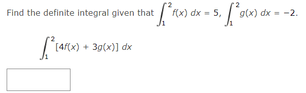 Solved Find The Definite Integral Given That F(x) Dx = 5, 