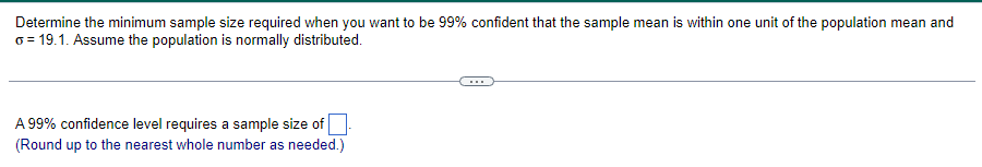 Solved Determine the minimum sample size required when you | Chegg.com
