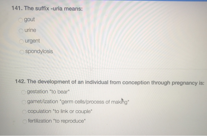 solved-141-the-suffix-uria-means-gout-urine-o-urgent-chegg