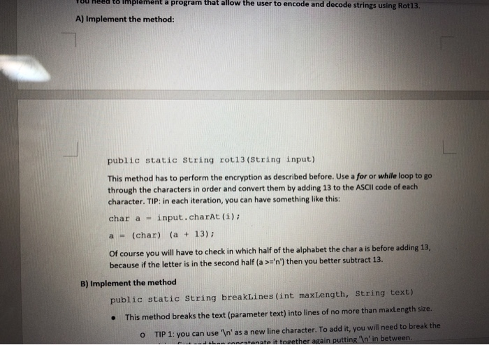 Solved The problem: crypto me Rot 13 is a simple cipher | Chegg.com