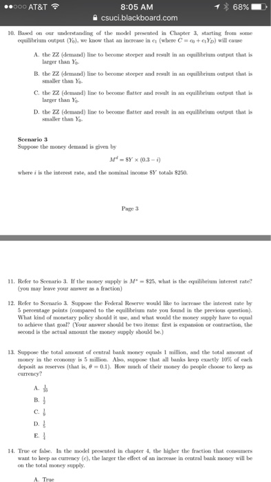 Solved Based on our understanding of the model presented in | Chegg.com