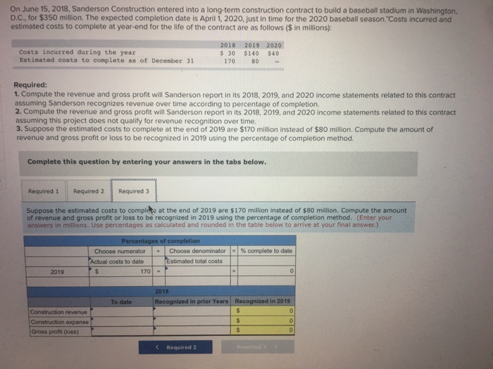  solved homework compute the amount of revenue and gross profit or