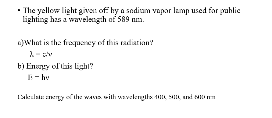 Sodium Vapor Lamp