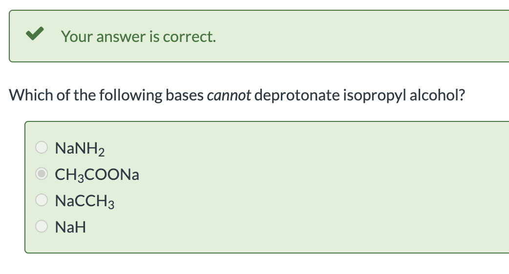 Solved Your answer is correct. Which of the following bases