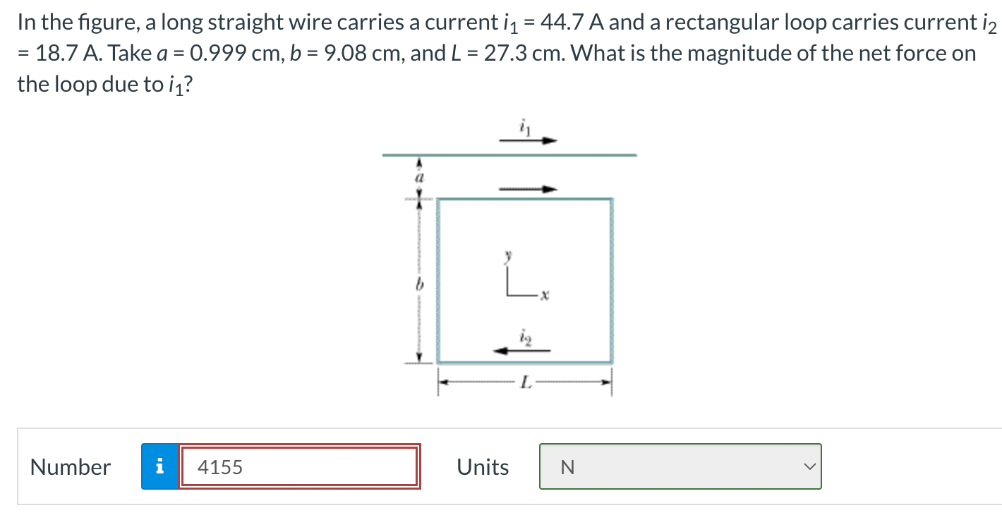 Solved In the figure, a long straight wire carries a current | Chegg.com