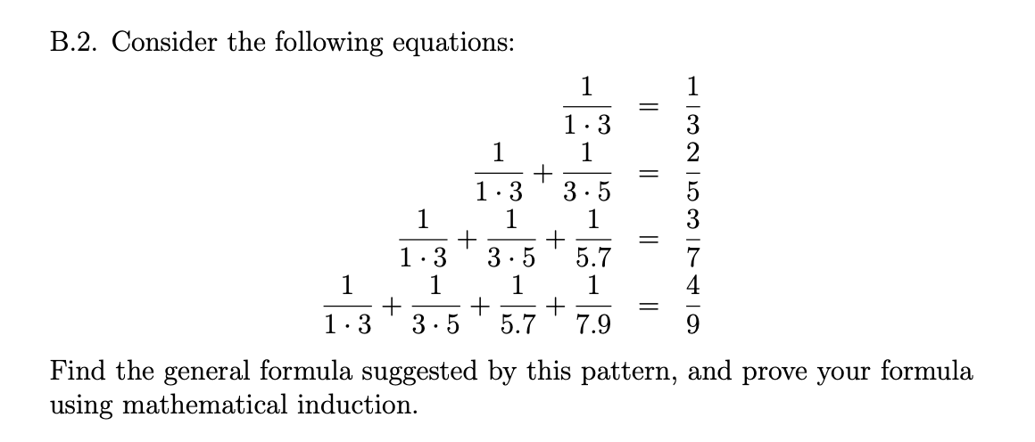 Solved B.2. Consider the following equations: | Chegg.com