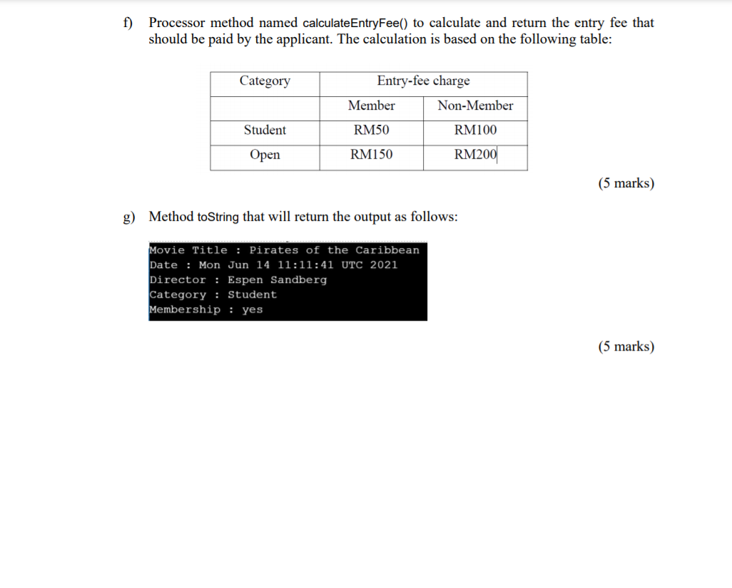 Solved Question 3 Figure 4 shows the Short Movie Competition | Chegg.com