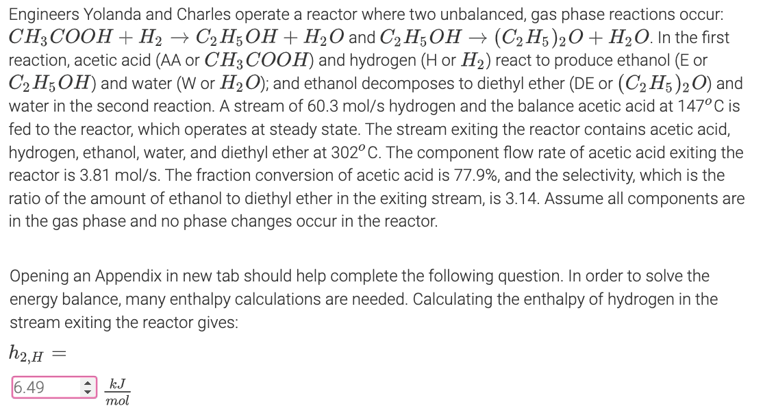 Solved Engineers Yolanda and Charles operate a reactor where | Chegg.com