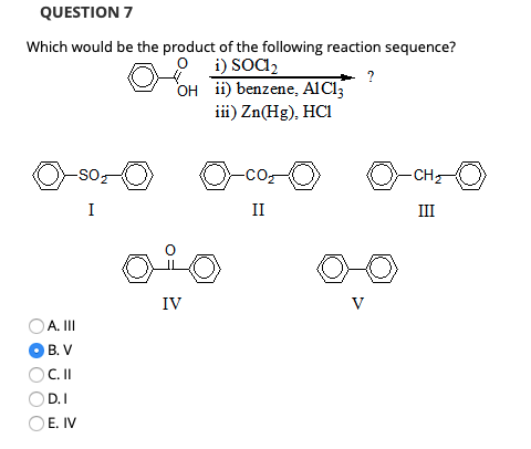 Solved QUESTION 6 Which Would Be The Major Product(s) Of The | Chegg.com