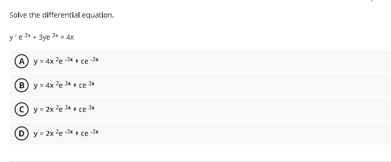 Solved Solve the differential equation. 2x dy + y dx = 9x 5 | Chegg.com