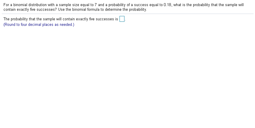 Solved For a binomial distribution with a sample size equal | Chegg.com