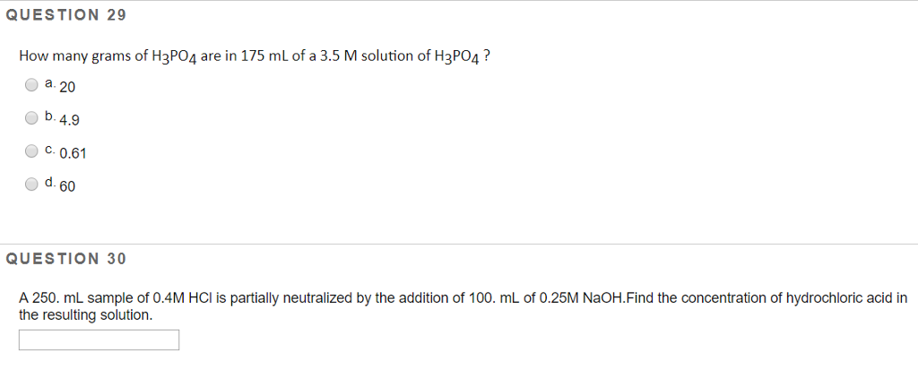 solved-question-29-how-many-grams-of-h3po4-are-in-175-ml-of-chegg