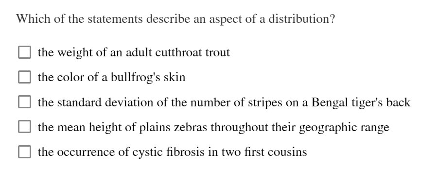Which Of The Statements Describe An Aspect Of A Distribution Solved Which of the statements describe an aspect of a | Chegg.com