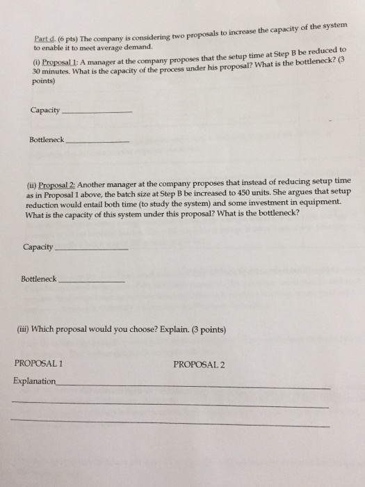 Solved s): Consider the production process shown in the | Chegg.com