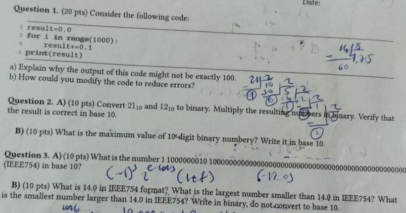 Solved Question 1. ( 20 ﻿pts ) ﻿Consider the following code: | Chegg.com