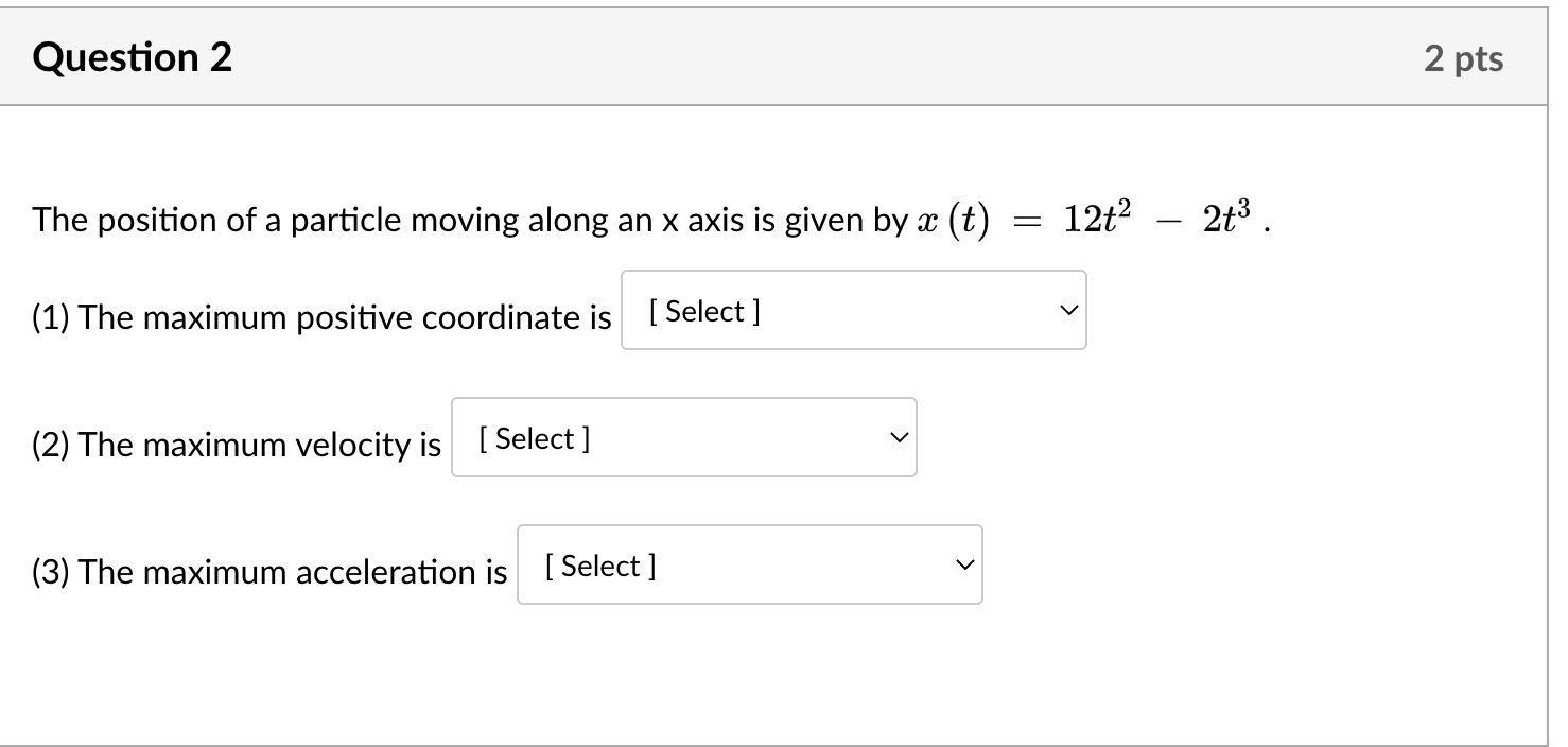 Solved The position of a particle moving along an x axis is | Chegg.com