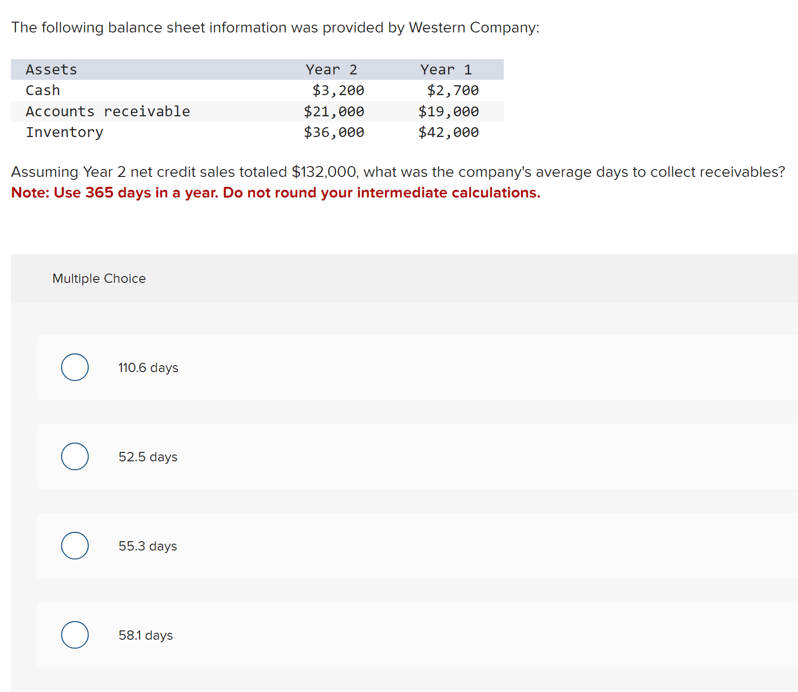 Solved The Following Balance Sheet Information Was Provided 