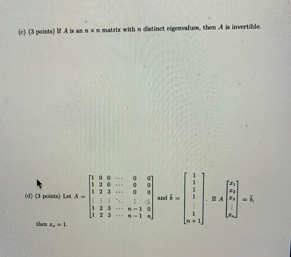 Solved For Each Of The Following Statements, Determine | Chegg.com