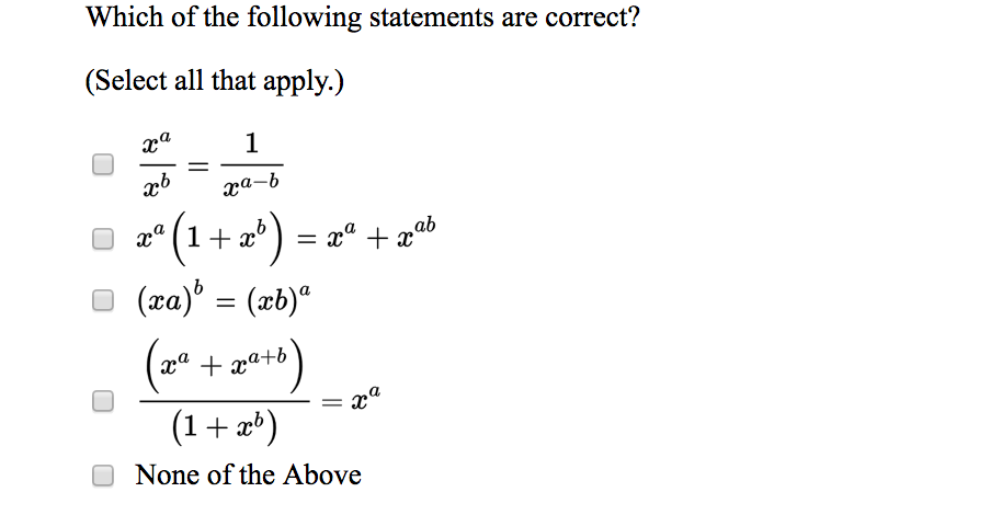 Solved Which of the following statements are correct? | Chegg.com