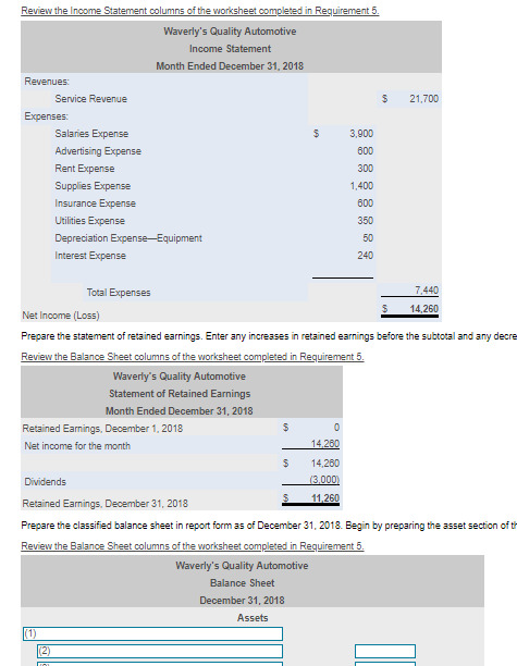 prepare the classified balance sheet in report form chegg com p&l manufacturing