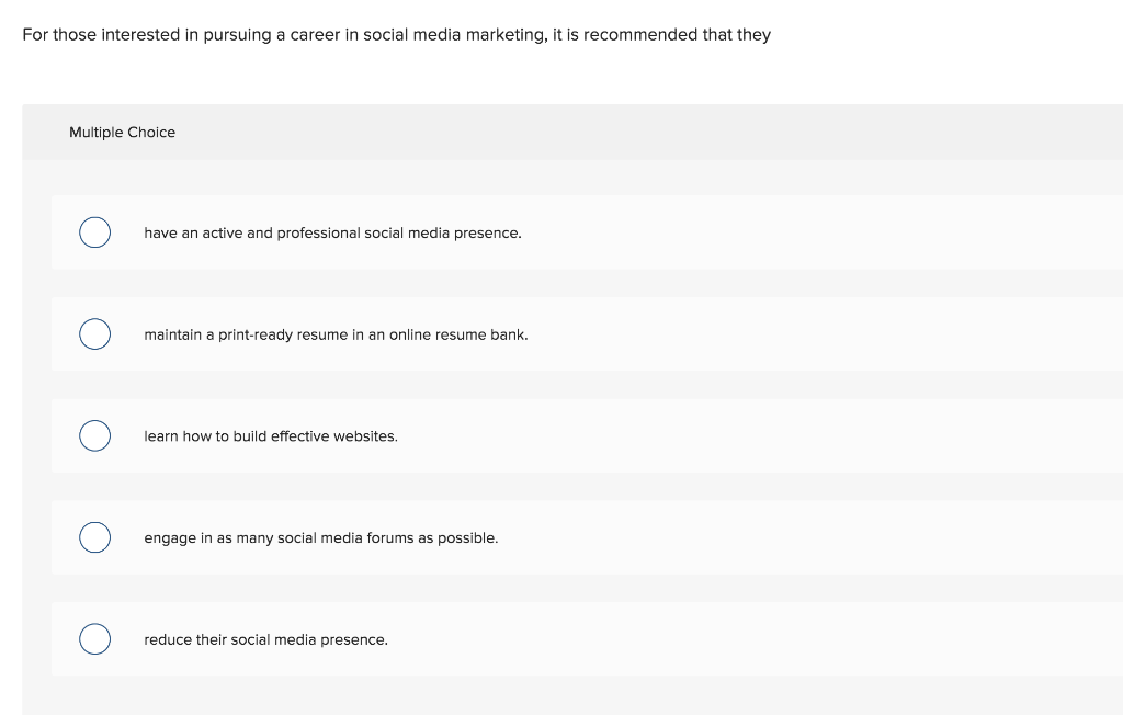 Solved One of the key differences between social media | Chegg.com