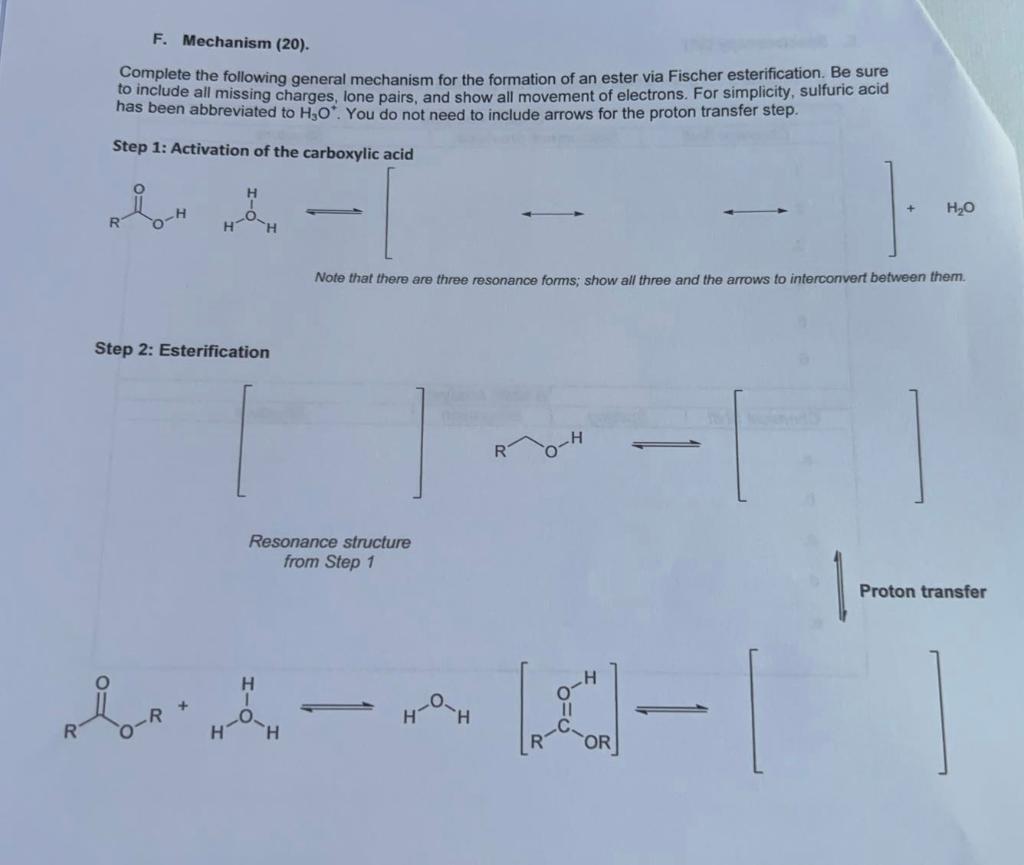 Solved Complete the following general mechanism for the | Chegg.com