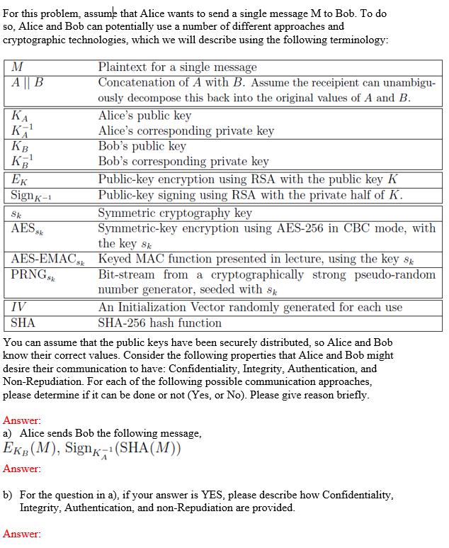 solved-for-this-problem-assume-that-alice-wants-to-send-a-chegg