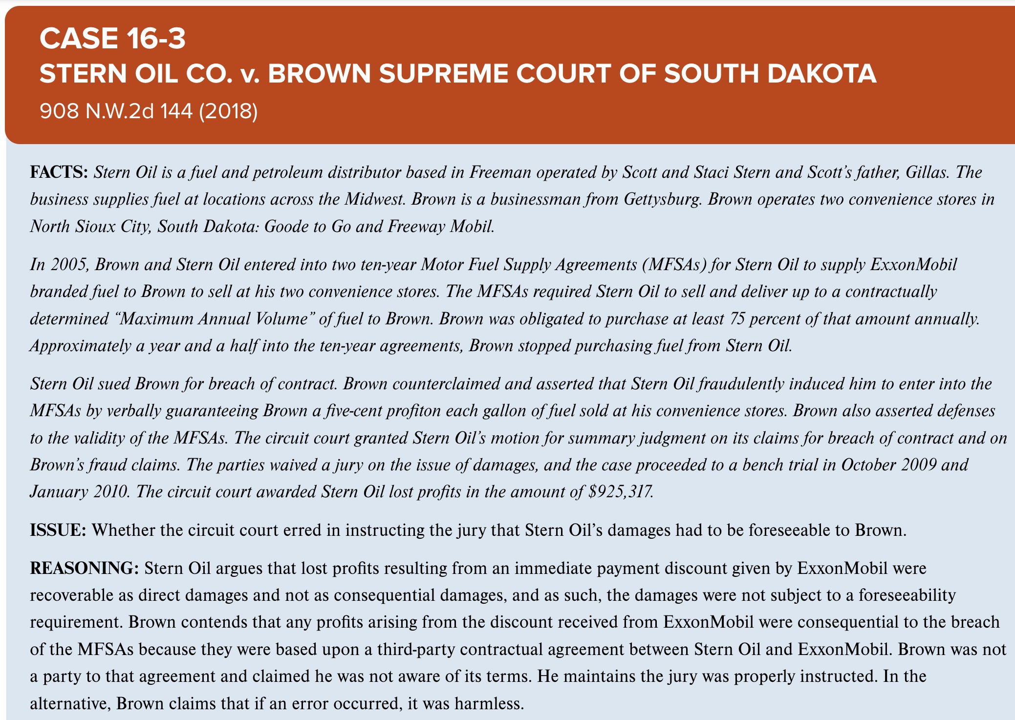 Solved Read Case 163 in Chapter 16 of our textbook, Stern