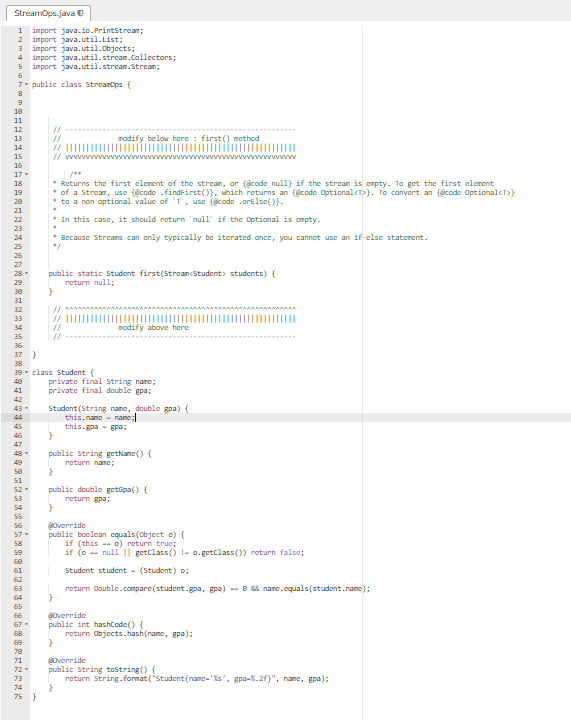 Solved Complete The Following Method By Copying And Pasting | Chegg.com