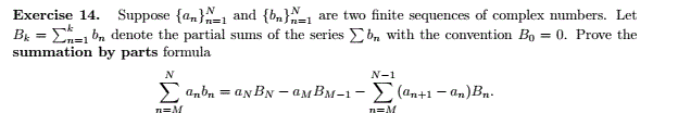 Solved Exercise 14. Suppose {en}=1 And {bn} N=1 Are Two | Chegg.com