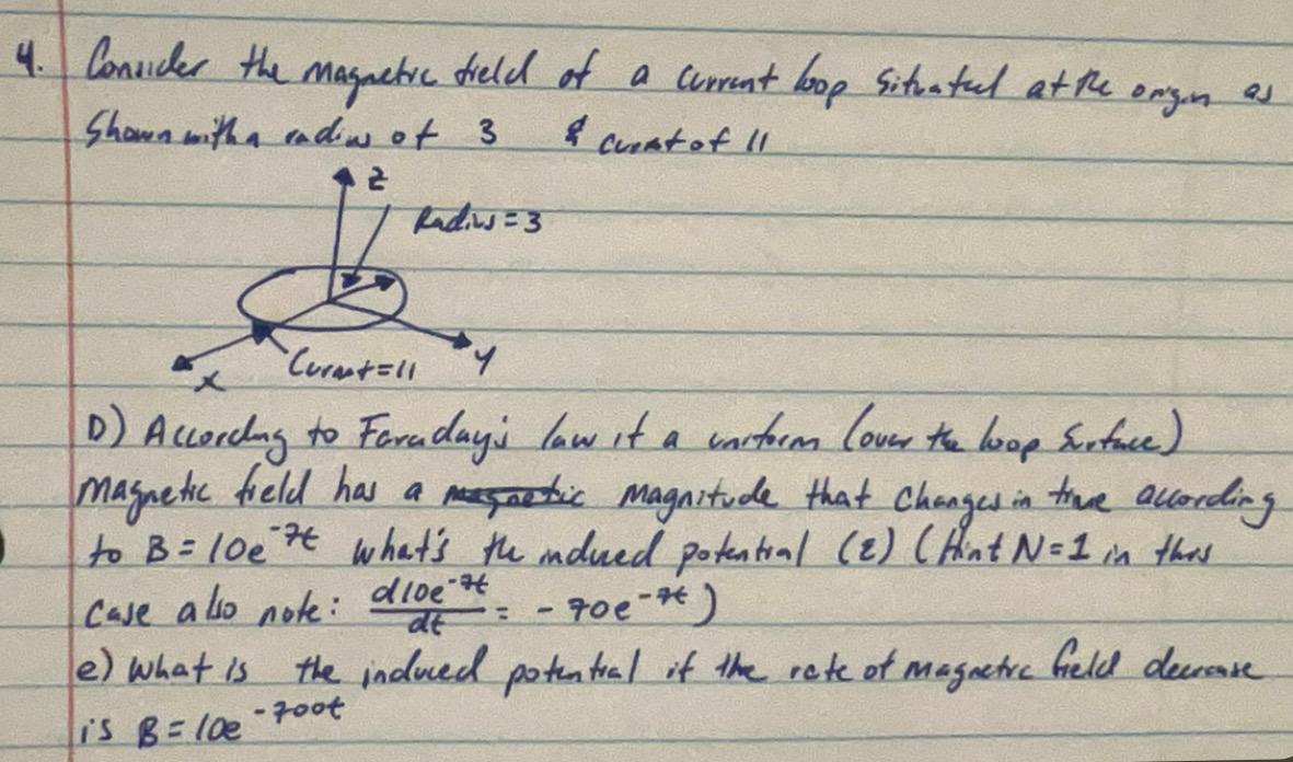 Solved 4. Consider the magnetic field of a current loop | Chegg.com