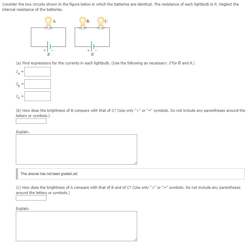Solved Consider the two circuits shown in the figure below | Chegg.com