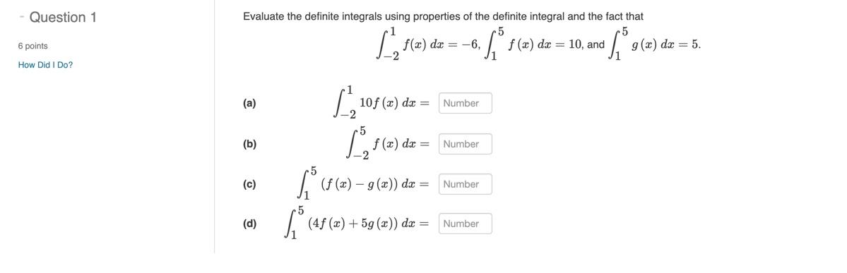 Solved Evaluate the definite integrals using properties of