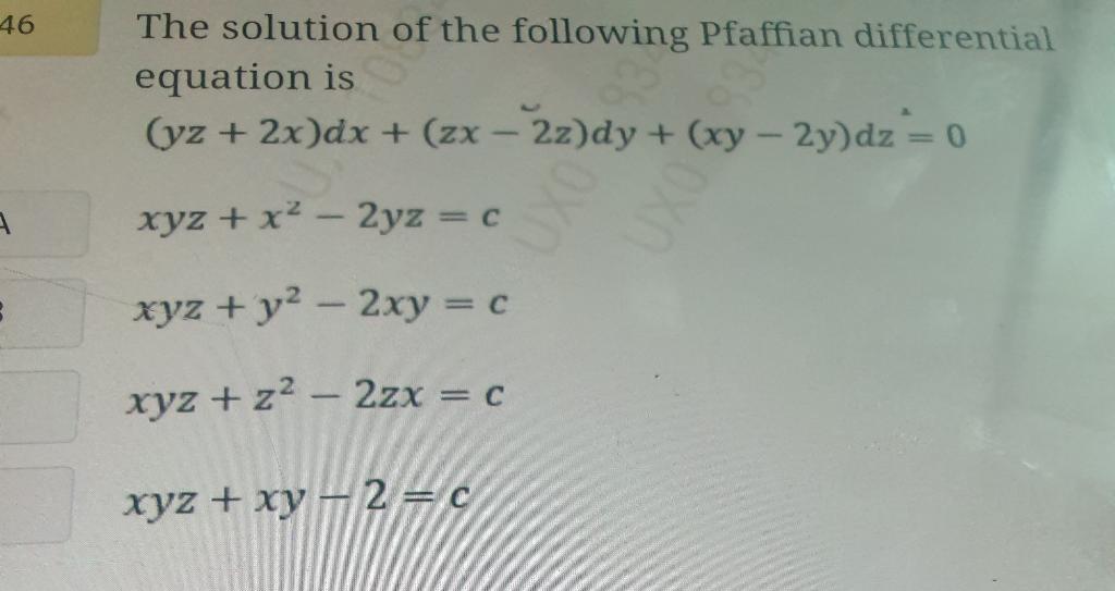 Solved 47 The General Solution Of The Lagrange S Equation Is Chegg Com