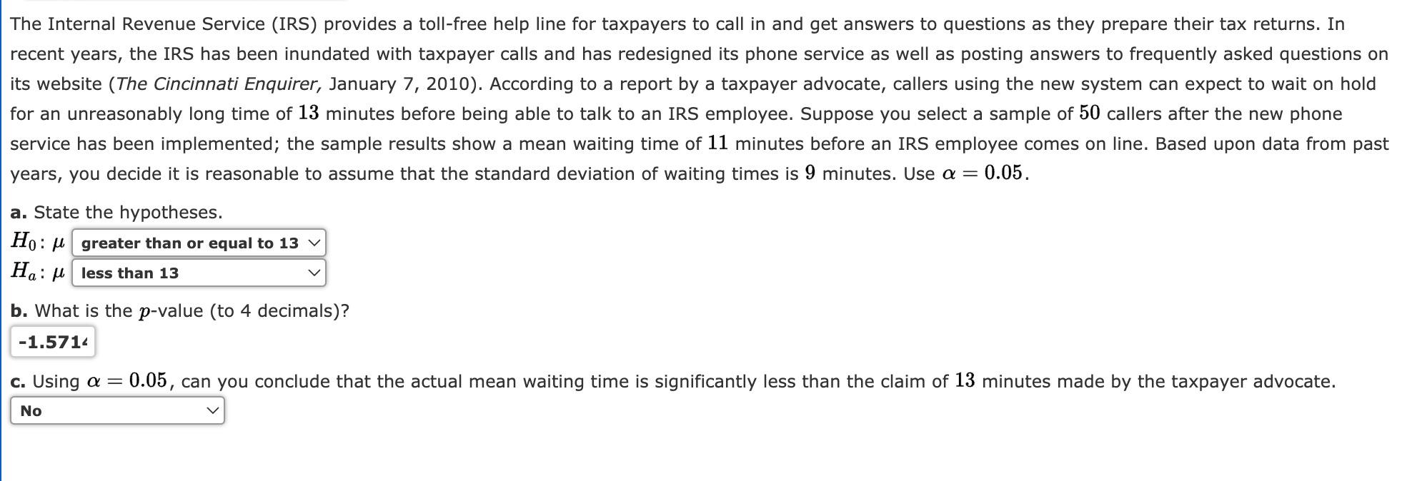 Solved The Internal Revenue Service (IRS) provides a | Chegg.com