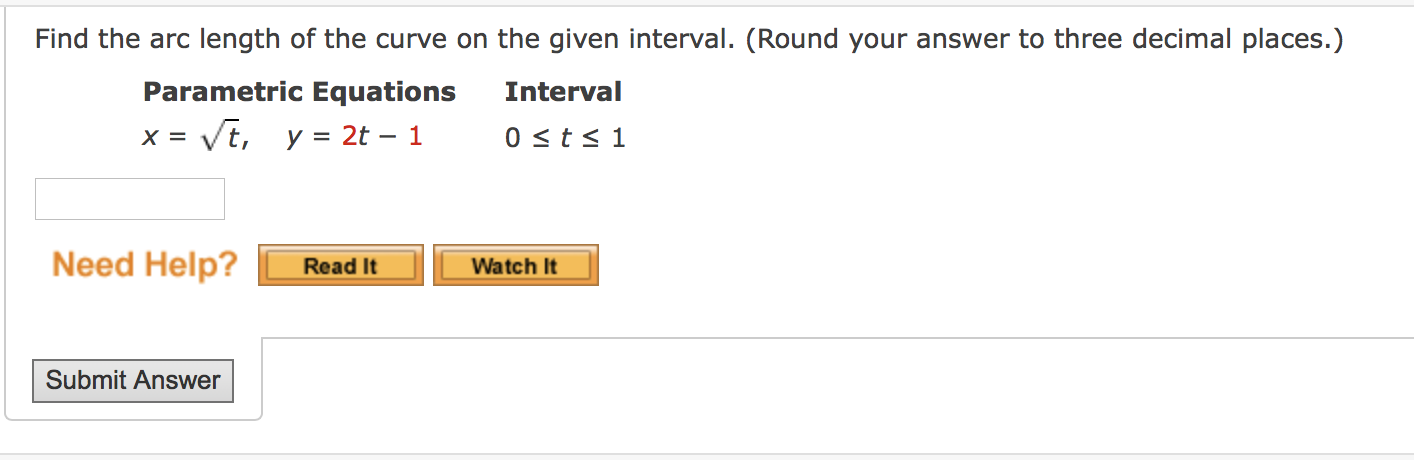 solved-find-the-arc-length-of-the-curve-on-the-given-chegg