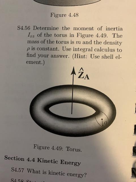 Solved Figure 4 48 S4 56 Determine The Moment Of Inertia Izz