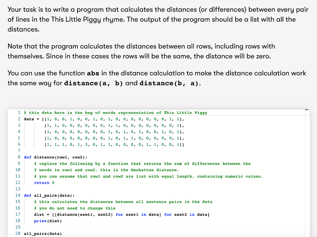 Solved Your task is to write a program that calculates the | Chegg.com
