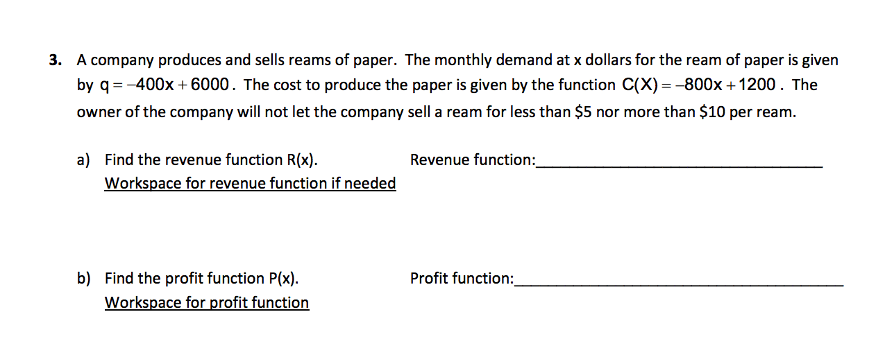 solved-3-a-company-produces-and-sells-reams-of-paper-the-chegg