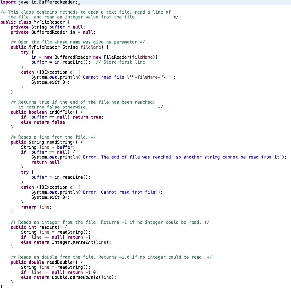 IN JAVA PLS Some of the information is very much | Chegg.com