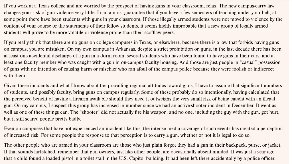 why guns should not be allowed on college campuses essay