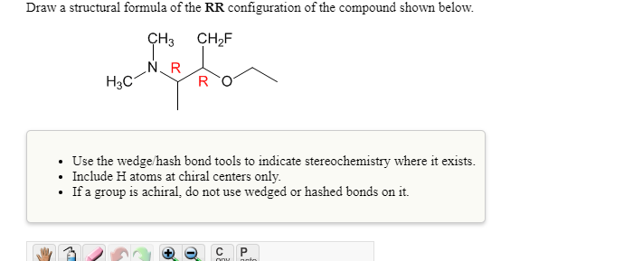 Solved Draw a structural formula of the RR configuration of | Chegg.com