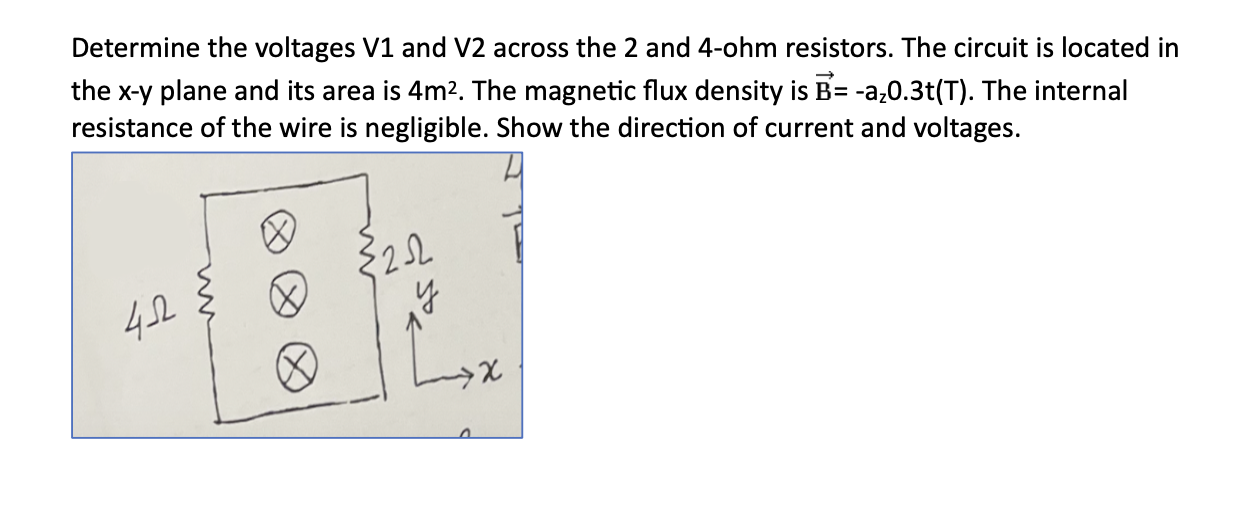 Solved Determine The Voltages V1 And V2 Across The 2 And | Chegg.com