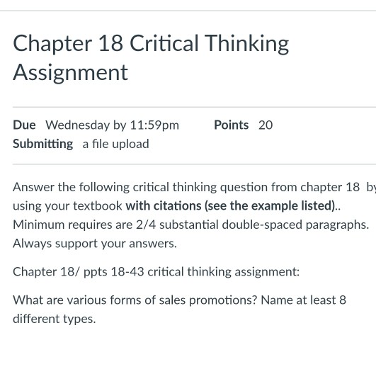 chapter 18 critical thinking answers