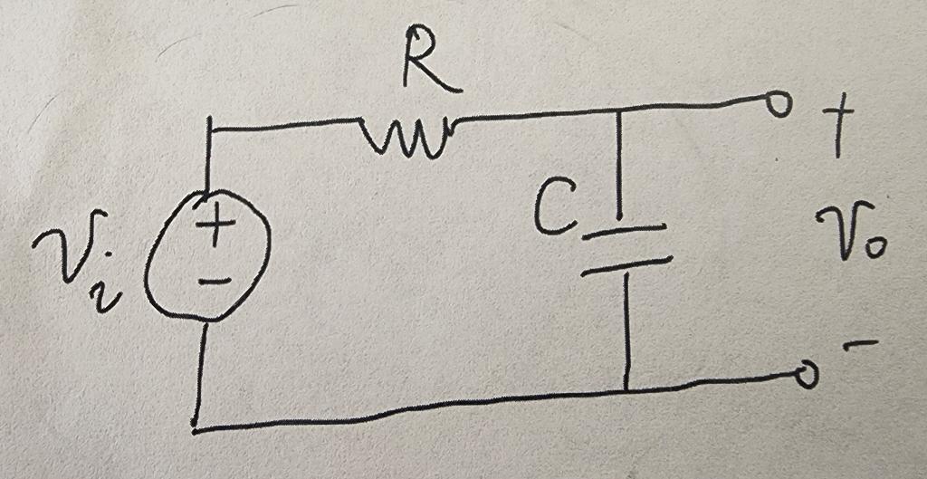 Solved Derive the low pass filter transfer function: Vo/Vi | Chegg.com
