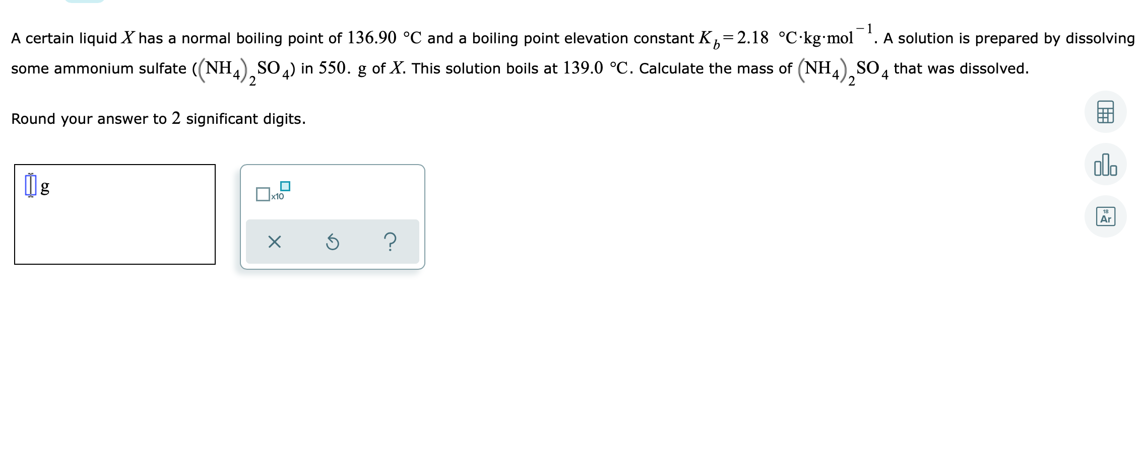 Solved A certain liquid X has a normal boiling point of
