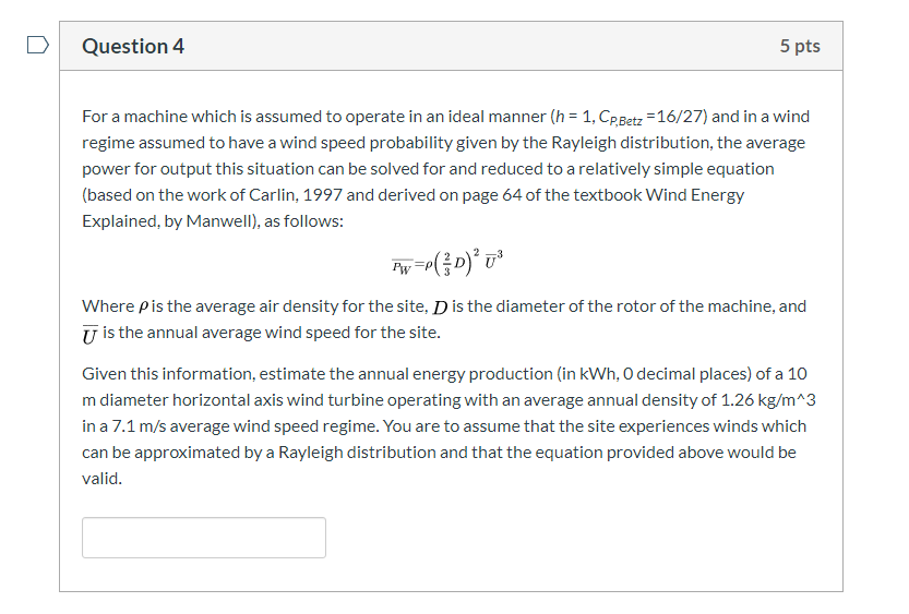 Solved Question 4 5 pts For a machine which is assumed to | Chegg.com