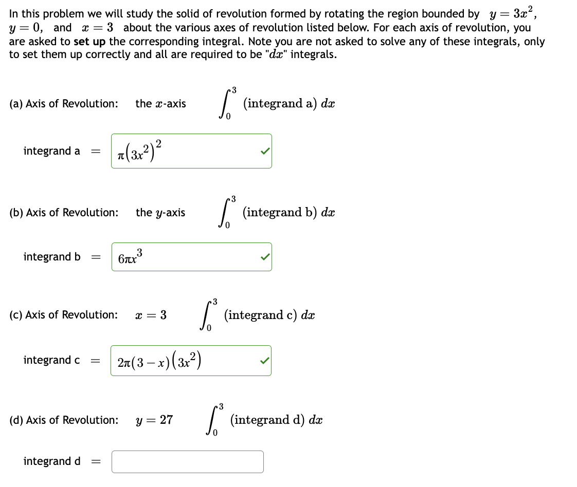 Solved In this problem we will study the solid of revolution | Chegg.com