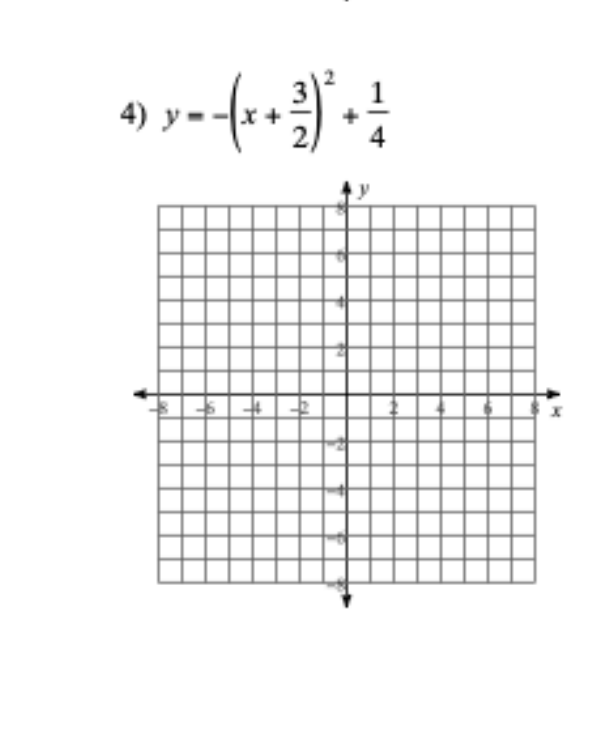 Solved Identify the vertex, focus, axis of svmmetry,