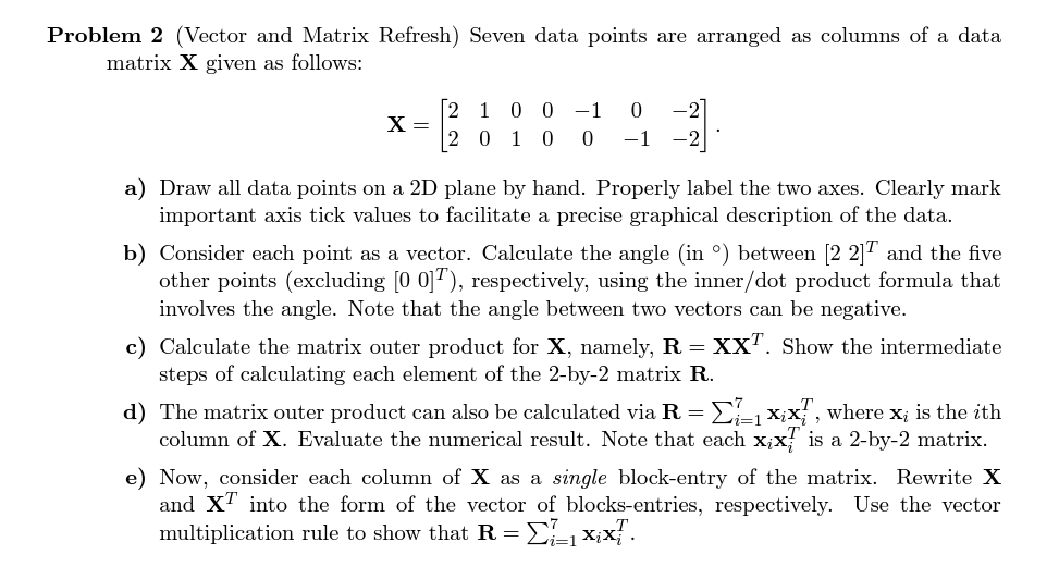 solved-problem-2-vector-and-matrix-refresh-seven-data-chegg